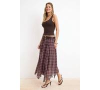 Wovcor Skater Normal Waist Midi Tulle Skirt Multi
