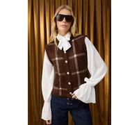 WOVCOR Soft Texture Argyle Knit Vest - Multi - S