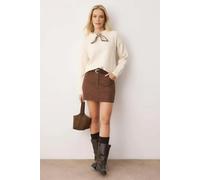 WOVCOR Soft Textured Knit Sweater with Shawl Detail - Ecru - L
