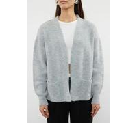 WOVCOR Soft Textured Pocket Detailed Knit Cardigan - Khaki - M