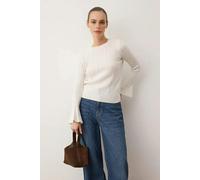 WOVCOR Spanish Sleeve Knitted Sweater - Ecru - M