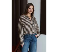 Wovcor Stripe Print Oversized Button Through Shirt Multi S