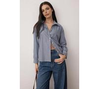 WOVCOR Striped Oversize Shirt - Navy - 12