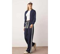 WOVCOR Striped Scuba Fabric Sport Knit Jogger - Navy - M