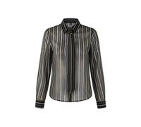 WOVCOR Striped Unlined Chiffon Shirt with Tie - Multi - 6