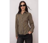 Wovcor Striped Woven Shirt With Adjustable Waist Multi