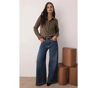 Wovcor Suede Button-Up Long Sleeve Shirt In Khaki Khaki 6