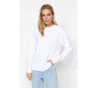 WOVCOR Thick Basic Crew Neck Knit T-Shirt - White - S