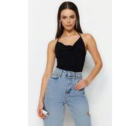 WOVCOR V-Neck Knitted Bodysuit - Black - 10