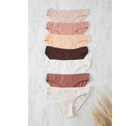 WOVCOR Women's 7 Pack Ribbed Seamless Knitted Briefs | Size: S/M WOVCOR Multicolor S/M