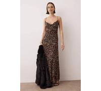 WOVCOR Women's Animal Print Cowl Neck Slip Maxi Dress | Size: 8 WOVCOR Multicolor 8