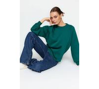 WOVCOR Women's Basic Crew Neck Fleece Sweatshirt in Green | Size: Large WOVCOR Green L