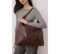 WOVCOR Women's Distressed Faux Leather Oversized Hobo Shoulder Bag in Brown WOVCOR Brown One Size