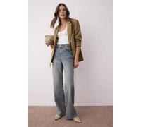 WOVCOR Women's High Waist Wide Leg Jeans in Blue | Size: 4 WOVCOR Blue 4