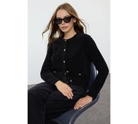 WOVCOR Women's Knit Cardigan With Pocket Detail in Black | Size: Small WOVCOR Black S