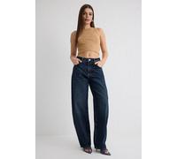 WOVCOR Women's Normal Waist Loose Baggy Jeans in Dark Blue | Size: 8 WOVCOR Dark Blue 8