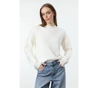 WOVCOR Women's Soft Textured Knit Sweater in White | Size: Medium WOVCOR White M