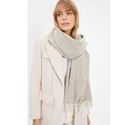 WOVCOR Women's Soft Touch Woven Herringbone Wrap in Taupe WOVCOR Taupe One Size
