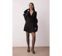 WOVCOR Women's Super Mini Evening Dress with Lined Shorts Detail in Black | Size: 6 WOVCOR Black 6