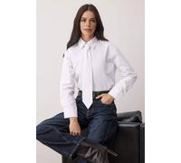 WOVCOR Women's Tie Detail Long Sleeve Shirt in White | Size: 12 WOVCOR White 12