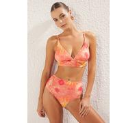 WOVCOR Women's Tie Dye Effect Triangle Bikini Top | Size: 8 WOVCOR Multicolor 8