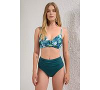 WOVCOR Women's Tropical Print Bikini Set with Wrap Top & High Waist Bottom | Size: 10 WOVCOR Multicolor 10