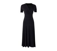 WOVCOR Women's Wrap Front A-Line Maxi Knit Dress with Ruched Detail in Black | Size: Medium WOVCOR Black M