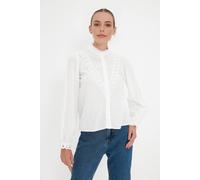 Wovcor Woven Shirt With Lace Detail In White White