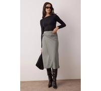 Wovcor Wrap Front Midi Woven Skirt With Tie Detail Multi