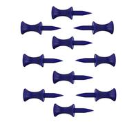 WOVEBIUS 10pcs Golf Tees Plastic Golf Nail Limit Pin Golf Accessories 37mm Blue