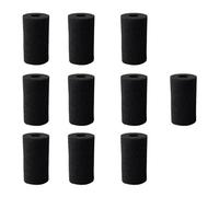 WOVEBIUS 10x Useful Aquarium Fish Tank Filter Sponge Pad- Black 3.5x6cm hole 1cm,1cm