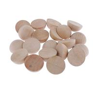WOVEBIUS 20pcs Wood Half Split Balls Hemisphere Half Craft Ball Kids DIY Projects 3cm