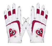 WOVEBIUS 2x Kids Golf Gloves Premium Leather Child Boys Non-Slip L