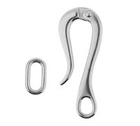 WOVEBIUS 4"/6" Stainless Steel Pelican Hook Fit for Marine Boat Guard Rail 98mm,Silver