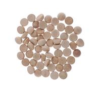 WOVEBIUS 50pcs Wood Half Split Balls Hemisphere Half Craft Ball Kids DIY Projects 1cm