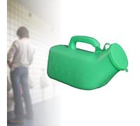 WOVEBIUS Male Urinal with Handle & Lid 1200ml Bedpan for Travelers Disabled Seniors,Green