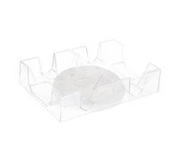 WOVEBIUS Rotating Canasta Playing Card Tray Board Game Playing Card Holder Box 2 Deck