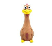 WOVEBIUS Rubber Chicken Screaming Shrilling Puppy Chewing Squeeze Black 18x7cm