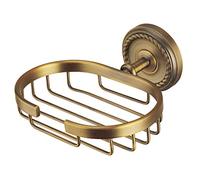 WOVELOT 1 Pc Soap Holder Solid Brass Bath Wall Mounted Shower Vintage Antique Soap Dish Shelf Basket Tray Holder for Home Bathroom