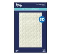 Spellbinders 3D Embossing Folder, Plastic, One