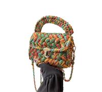 Woven Bag Elegant Crochet Sling Bag With Tassel For Ladies Arrival Handmade Bag In Style Trendy Shoulder Bag With Braided Textures(Color1)