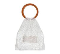 Woven Bags Crystal Sparkling Purse with Handle