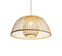 Woven Bamboo Chandelier Wicker Rattan Pendant Light Industrial Vintage Japanese-Style Hanging Lamp Farmhouse Hanging Lamp Fixtures Southeast Asian Creative Japanese Lamps