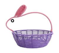 Woven Basket | Easter Bunny Decor For Home, Decorative Faux Rattan Storage Basket - For Organization Kitchen Pantry Bedroom Children's Room Farmhouse Table Shelf Toy Snack Fruit