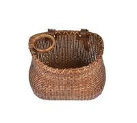 Woven Basket - Front Basket | 28x19x24cm Handlebar Basket | Front Handlebar Storage Basket | Large Layer Storage Organizer