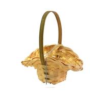 Woven Basket Imitation Rattan Storage Baskets Vegetable Fruit Home Decoration Hand-Woven Toy(Mini)