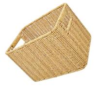 Woven Basket Large Capacity Pp Desktop Finishing Back to School Decor