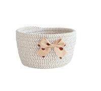 Woven Basket Storage Baskets Desktop Cotton Rope Weaving Sundries Toy Dirty Clothes Household Cases Organizer Boxes(D,2pcs (S L))