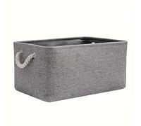 Woven Basket Sundries Storage Basket Cabinet Box Laundry for Toys Clothes Socks Book Organizer(Purple,38x26x26cm)