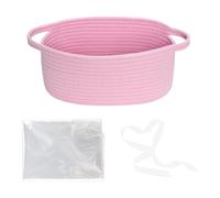 Woven Baskets for Organizing - Empty Baby Shower Basket With Handles | Portable Organizer Solutions for Dorm Kitchens Bathrooms Living Room Apartment Nursery Bedside Tables Christmas